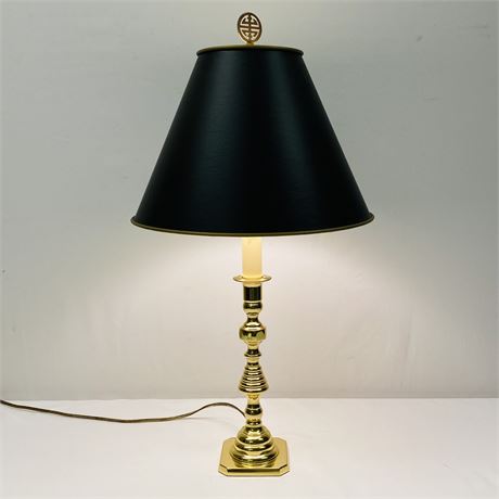 Vintage Baldwin Brass Beehive Candlestick Lamp - 21"T
