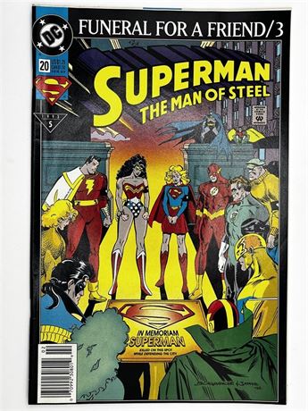 DC Superman the Man of Steel Funeral for a Friend /3 Comic Book