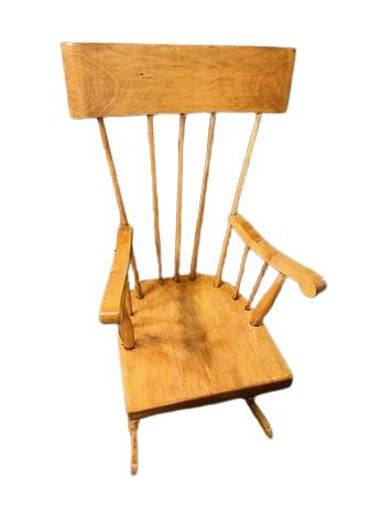 Vintage Large Oak Rocking Chair