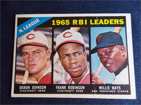 1966 Topps #219 Willie Mays/Frank Robinson LL