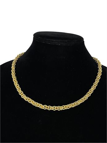 Gold Tone Multi Link Necklace