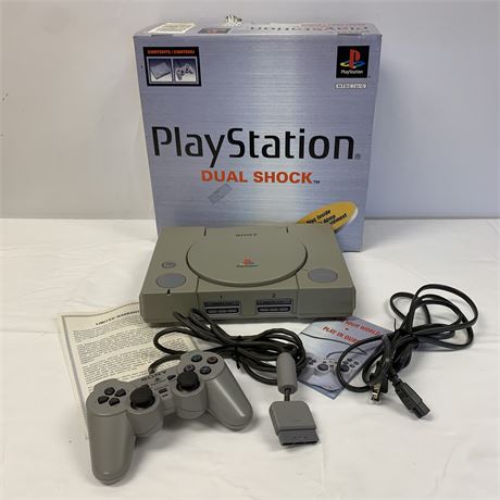 1999 Sony PS1 System with Dual Shock Controller Model SCPH-7501