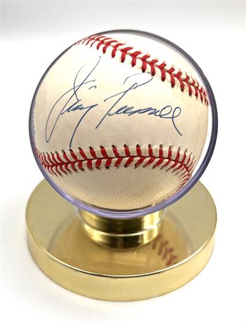 Jim Piersall American Baseball Player Signed American League Baseball
