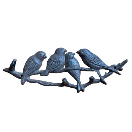 Decorative Cast Blue Birds Wall Decor