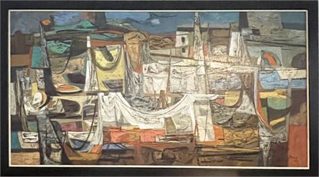 John Teyral (1912-1999) Oil on Canvas, Circa 1955