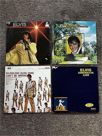 Elvis Presley Record Album Lot Country Memories 50,000 You'll Never Walk Alone