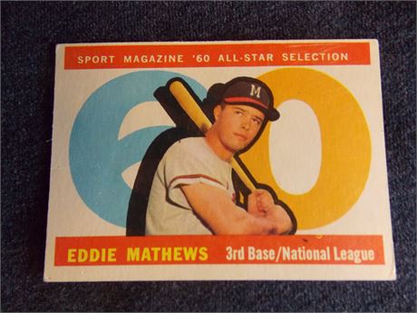 1960 Topps #558 Eddie Mathews All-Star