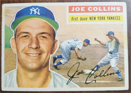 1956 Topps Joe Collins #21 New York Yankees Baseball Card