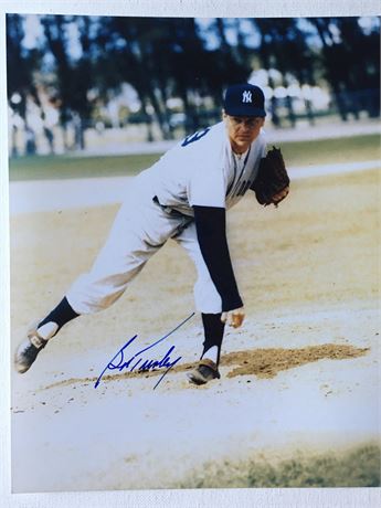New York Yankees Bob Turley Signed 8x10 Photo