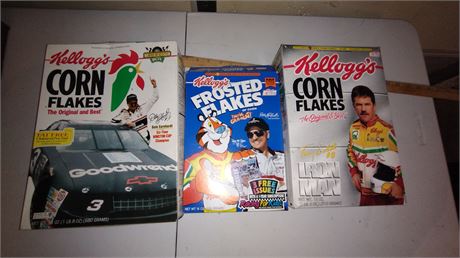 Nascar Kelloggs Cereal Boxes