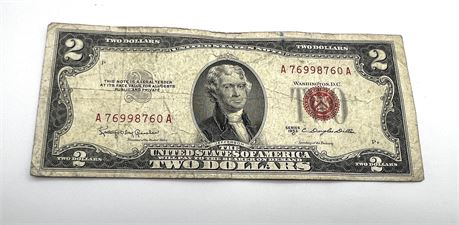 1953 C Two Dollar Red Seal