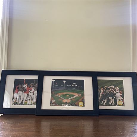 Red Sox 2007 World Series Framed Prints - Lot of Three