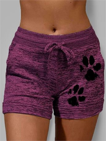 Adorable 'Paw' shorts, adult, 14" long