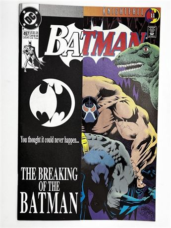 DC Batman Knightfall #11 Comic The Breaking of the Batman