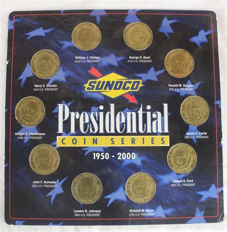 Sunoco Presidential Coin Series 1950-2000