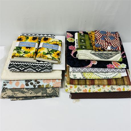 Mixed Patterned Fabric Lot