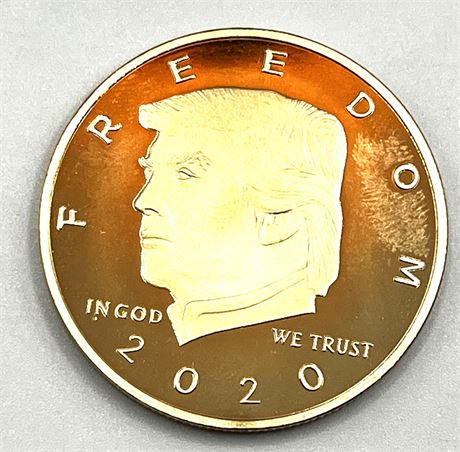 Donald Trump Coin 2020 - Gold Plated Collectible Coin