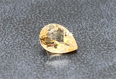 0.6ct Yellow Gem Loose Faceted Gemstone Yellow Topaz?