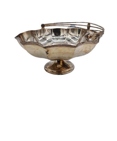Apollo Sheffield Nickel Silver Candy Dish With Handle
