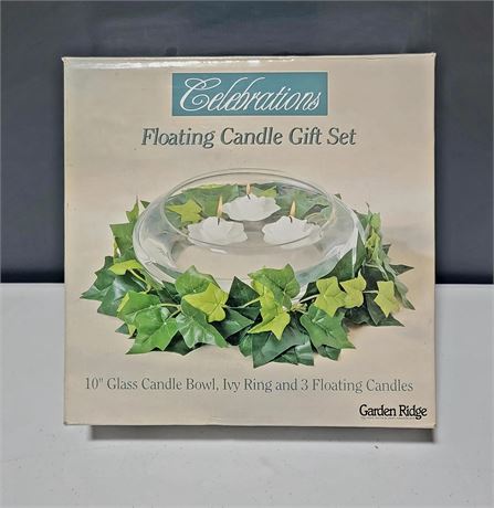 Still in box Celebrations Floating Candle Gift Set