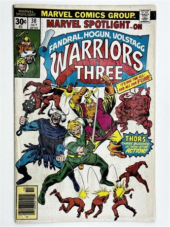 Marvel Spotlight Warriors Three #30 Comic Book