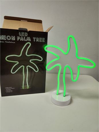 Neon LED Palm Tree, 14" Tall