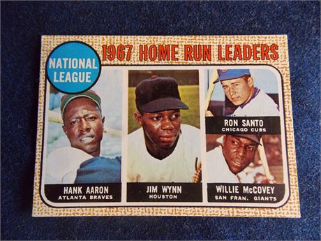 1968 Topps #5 Hank Aaron/Willie McCovey LL