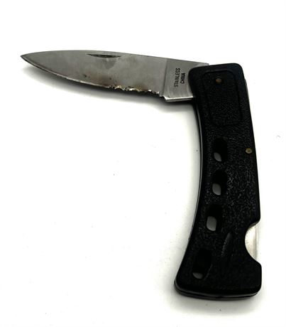 Stainless Steel Folding Knife 3 1/2" Blade