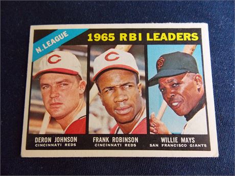 1966 Topps #219 Willie Mays/Frank Robinson LL