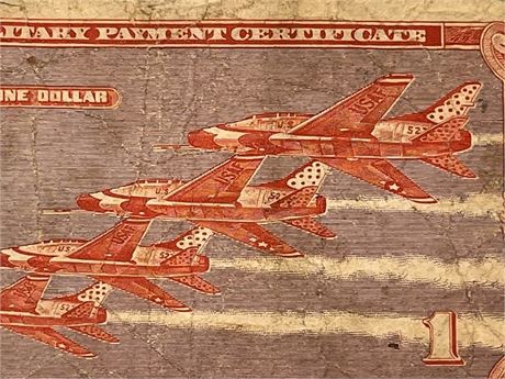 Jet Squadron Series 681 One Dollar Military Payment Certificate