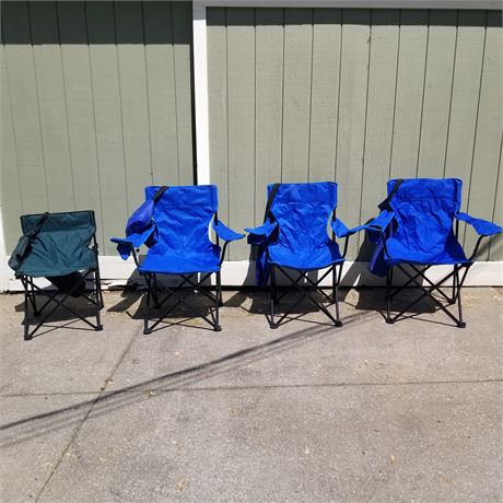 Four (4) Outdoor Folding Chairs