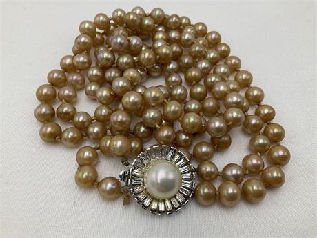 Vintage - Double-Strand Marvella Pearls