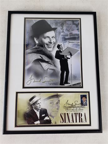 First Day Issue Frank Sinatra Print & Stamp Framed