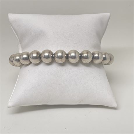 Tiffany & Co Hardware Bracelet Sterling Silver Ball Beads