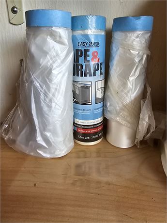 Tape & Drape  Painting Masking Tape & Drop Cloth Combined