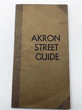 Circa 1910 Akron Ohio Street Guide Pocket DR Howell Disease Healer