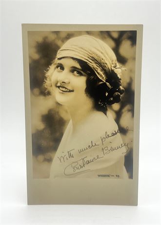 Constance Binney Film and Dance Actress 4x5" Signed Vintage Photo