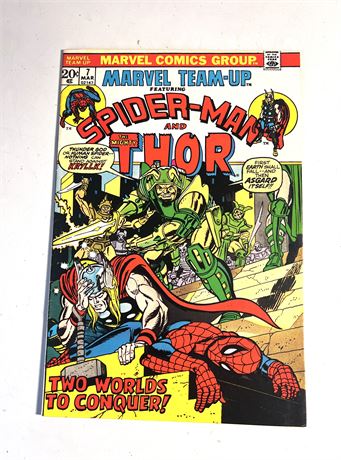 Marvel Comics Spider-Man and Thor #7 March 1973 Comic