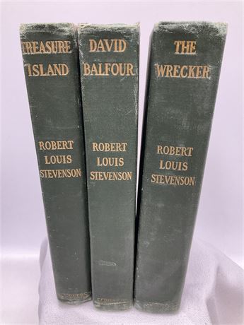 Books: 1905 - set of ROBERT LOUIS STEVENSON Books