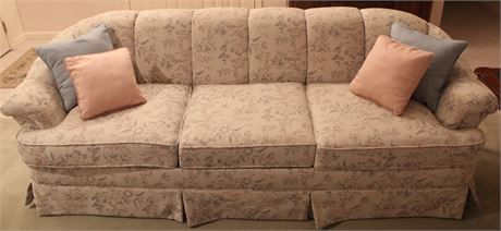 Floral Patterned Sofa by Rowe Furniture
