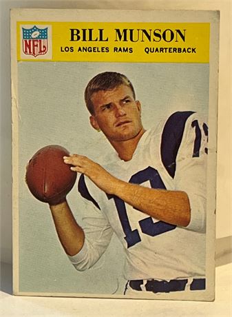Bill Munson Los Angeles Rams NFL #101 Football Card