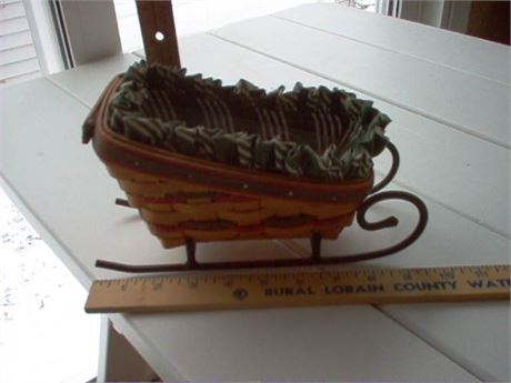 Longaberger sled basket