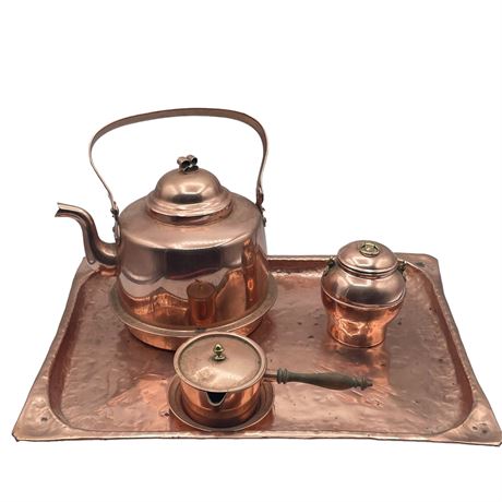 Antique Cooper Tea Set