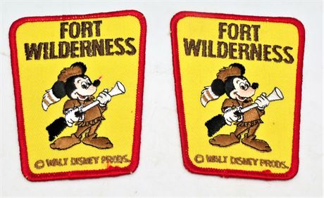 VTG Disney Mickey Mouse patches Ft Wilderness