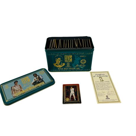 Elvis Gold Series 1 Box of Metallic Collectors Cards