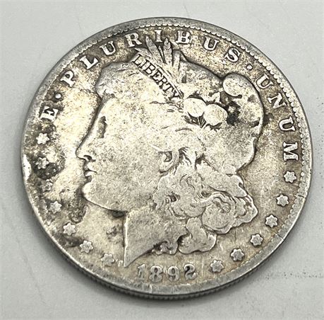 1892 O Key Date Silver Morgan Dollar