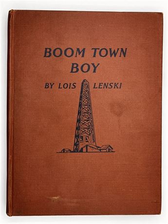 1948 illustrated Boom Town Boy Lois Lenski Book Lippincott