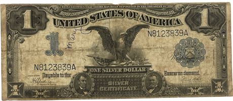 1899 US Black Eagle “Silver Certificate” Large Dollar Currency