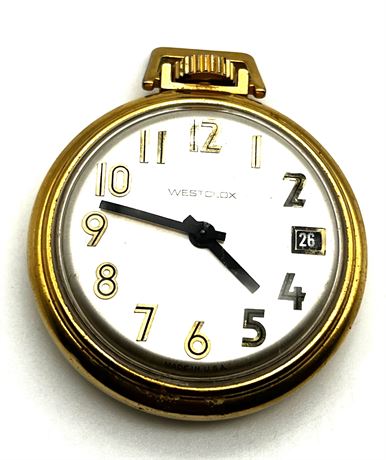 Vintage Westclox Gold Tone Pocket Watch