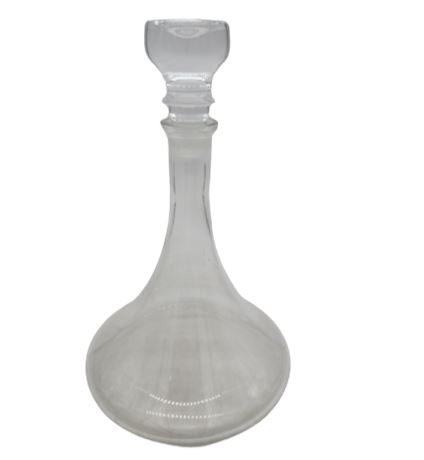 Vintage Glass Decanter With Topper